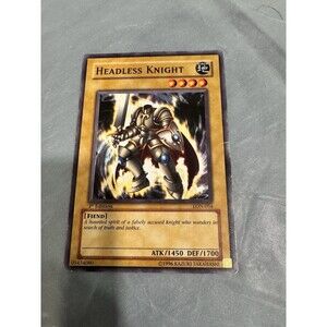 Yu-Gi-Oh Headless Knight LON-054 1st Edition EARTH Monster Card Konami